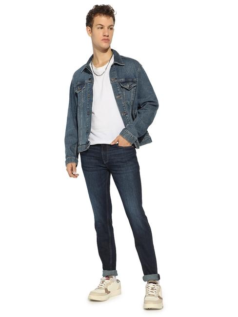 Skinny Fit Zippered Fly Denim