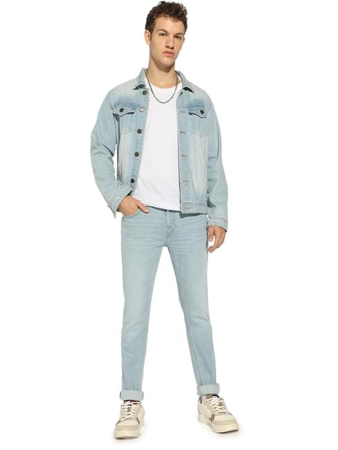 Skinny Fit Zippered Fly Denim