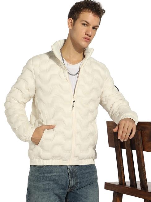 Winter Jacket with Elevated Padding Detailing