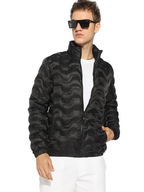 Winter Jacket with Elevated Padding Detailing