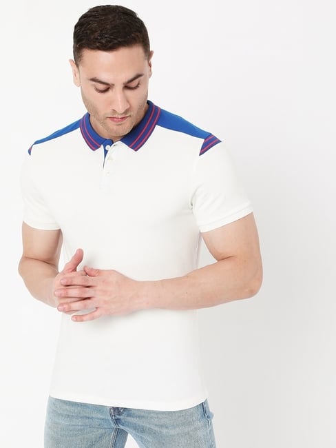 Slim Fit Polo T-shirt with Contrast Detail