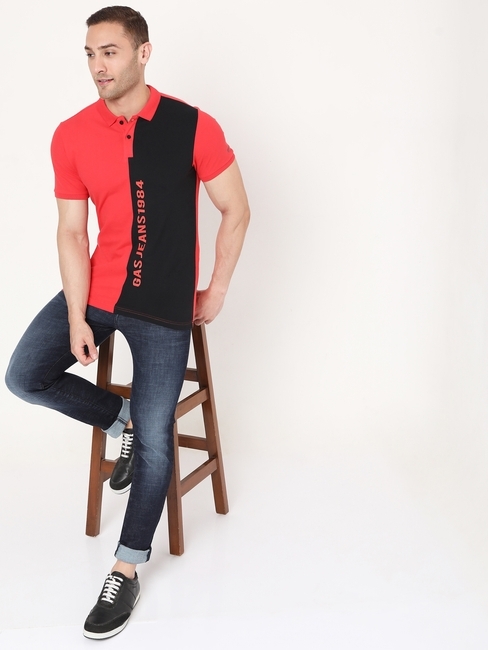 Ralph Colourblock Slim Fit Polo T-shirt with Branding