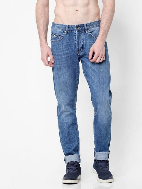 Men's Norton Carrot Fit Mid Blue Jeans