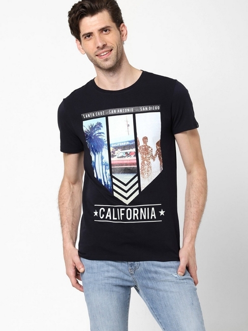 Scuba Slim Fit Graphic Print Crew-Neck T-shirt