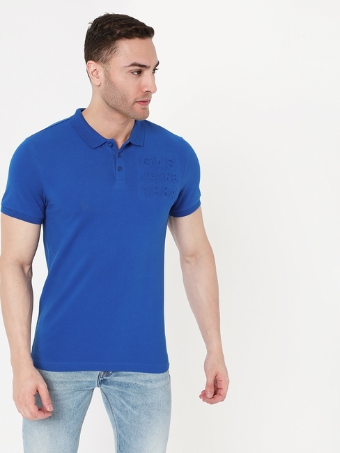 Men's Ralph Emboss Slim Fit Polo T-shirt