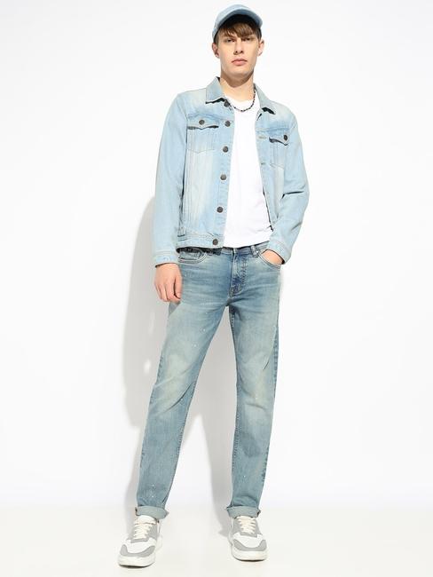 Straight Fit Mid-rise Denim