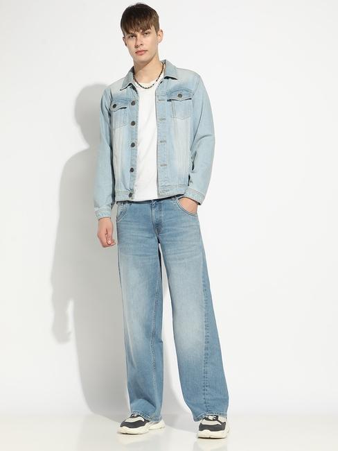 Relaxed Fit Zippered Fly Denim