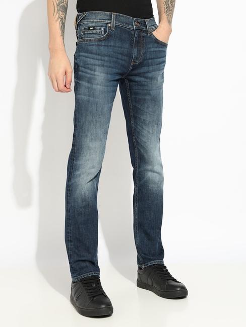 Relaxed Slim Fit Zippered Fly Denim