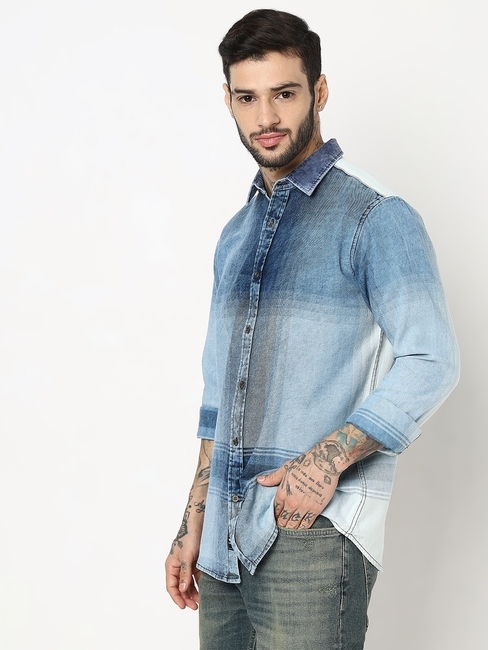 Relaxed Fit Full Sleeve Checks Shirts