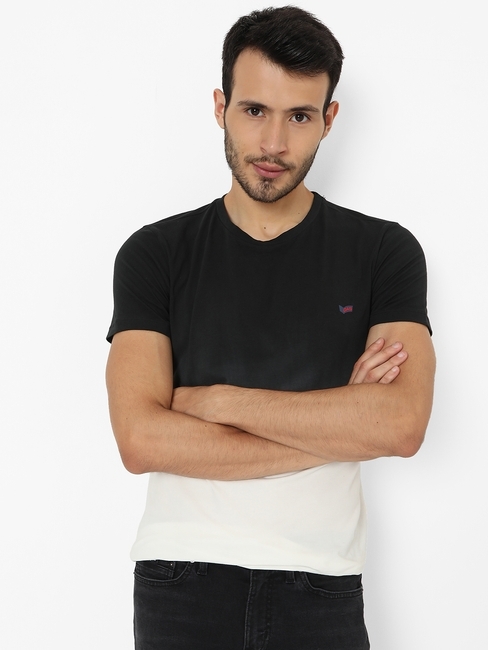 Dip-Dyed Slim Fit Crew-Neck T-shirt