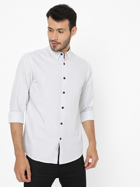 Sir Det W Button Down Checked Slim Fit Shirt