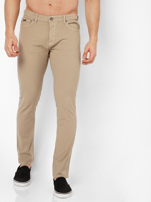 Men's Mitch Up Regular Fit Beige Jeans