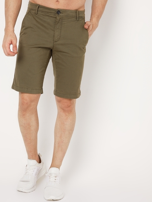 Men's Grimm Short Up Green Solid Short