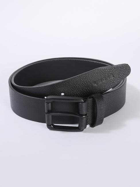 Men's Alok Black Solid Belt