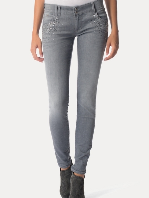 Grey Straight Jeans