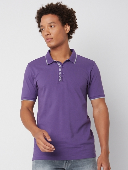 Regular Fit Half Sleeve Solid Cotton Polo T-Shirt