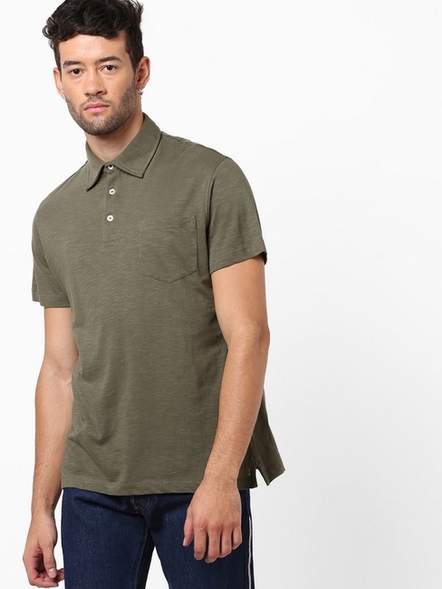 Manny Heathered Slim Fit Polo T-shirt