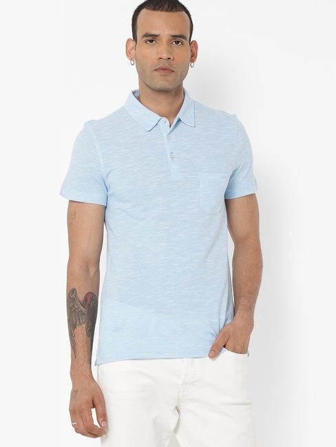 Manny Polo T-shirt with Slub Knit