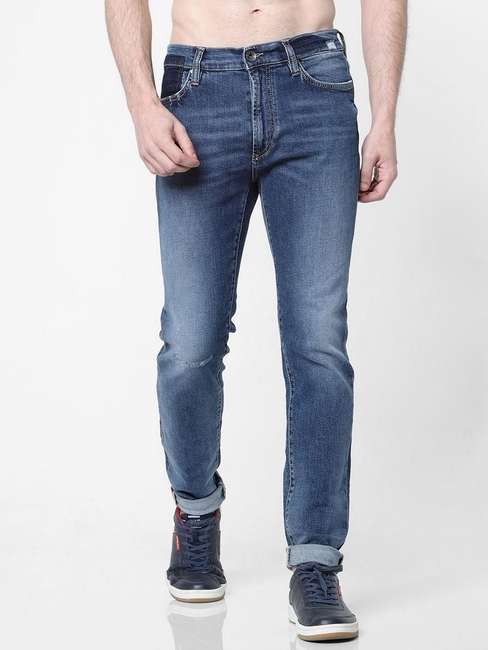 Men's Miles Straight Fit Blue Jeans