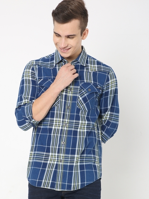 Kant Checked Slim Fit Shirt