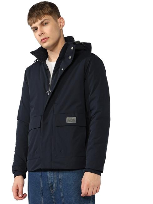 Regular Fit Jacket with Concealed Placket