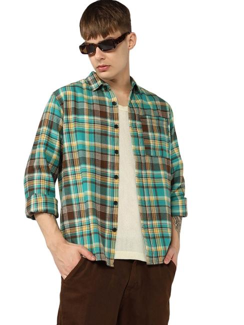 Yarn Dyed Checked Regular Fit Shirt