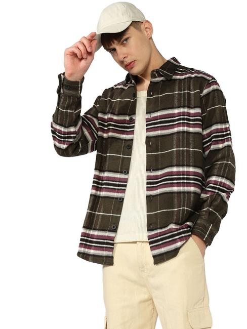 Flannel Checked Regular Fit Shirt