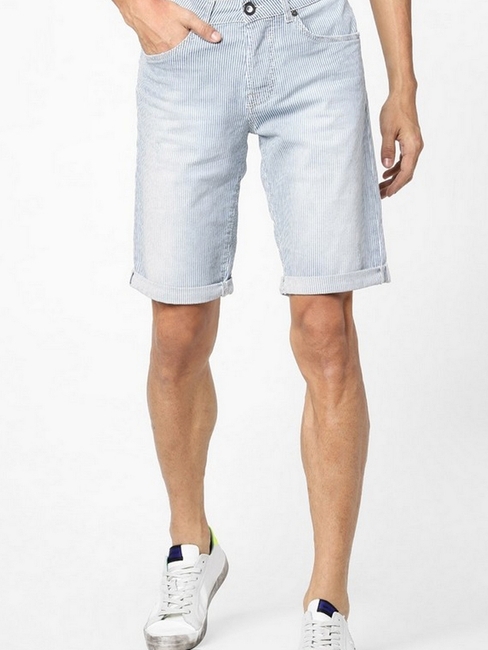 Men's Anders striped blue shorts