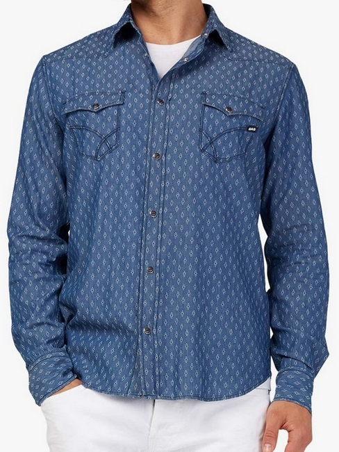 Kant Printed Shirt with Buttoned Flap Pockets
