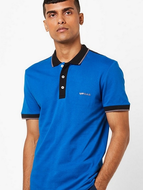 Slim Fit Polo T-shirt with Contrast Tipping