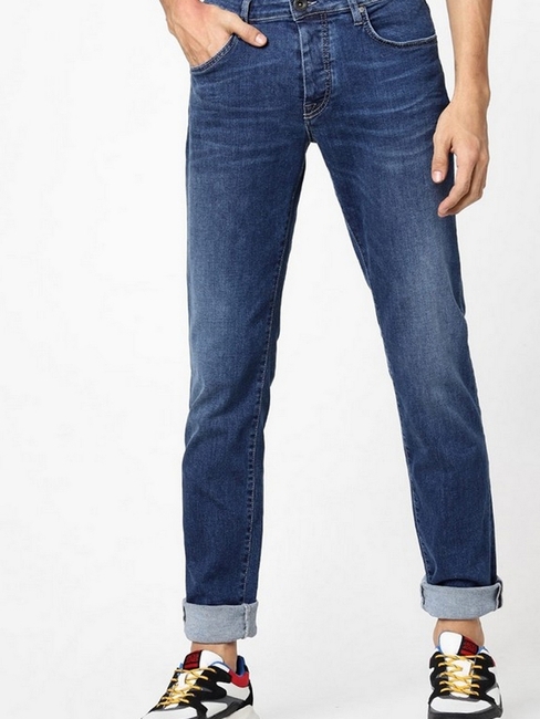 Men's Mitch Straight Fit Blue Jeans