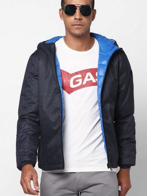 Zip-Front Hooded Jacket with Insert Pockets