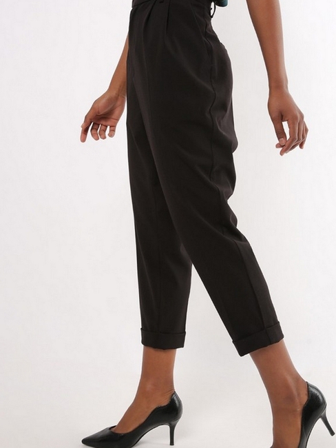 Cropped trousers Regular Fit - Black - Men | H&M IN