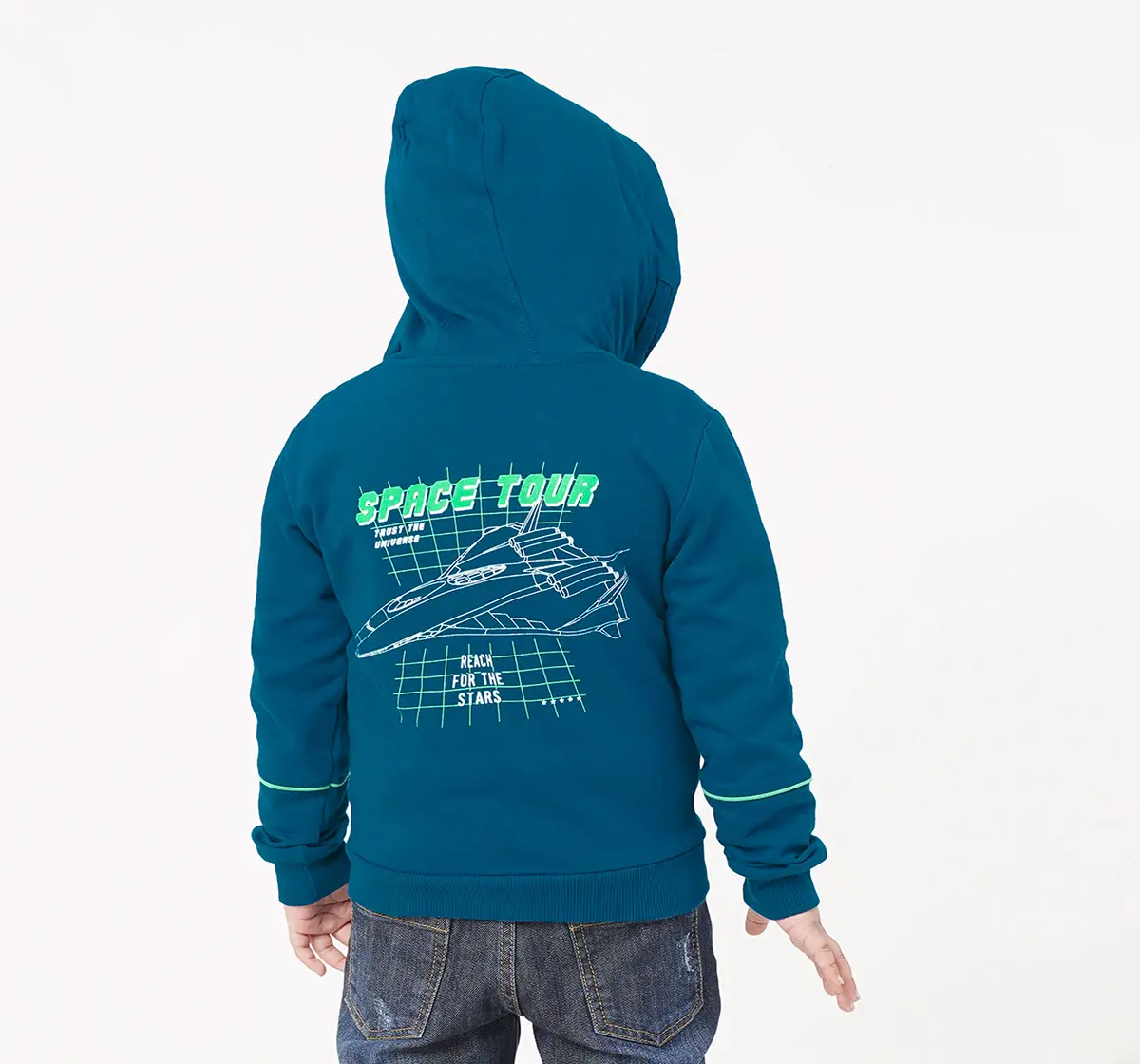 Ed-a-Mamma Sustainable Boys Hooded Zipper Jacket