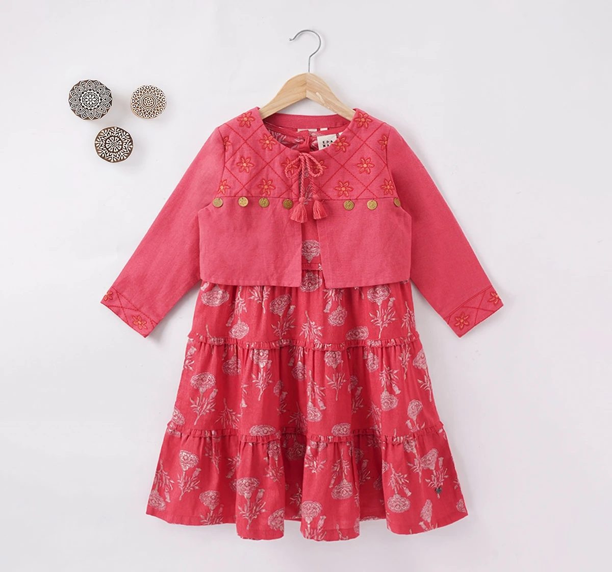 Buy KIRDEE GIRLS JACKET DRESS FOR PARTY WEAR Online In India At Discounted  Prices