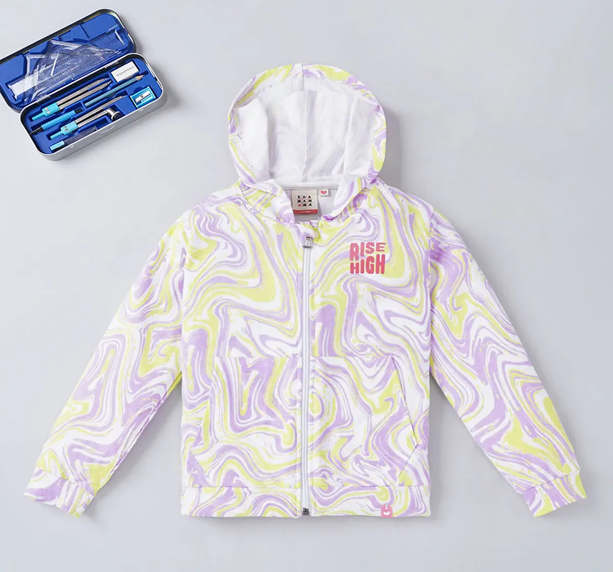 Ed-a-Mamma Sustainable Girls Marble Effect Jacket