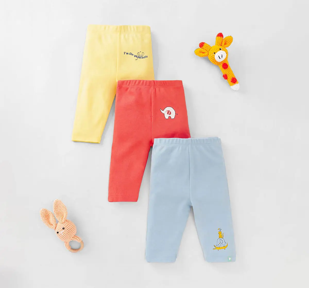 Ed-a-Mamma Sustainable Baby  Boys Pack Of 3 Joggers