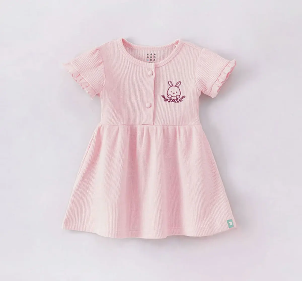 EdaMamma Sustainable Baby Girls Waffle Dress Set