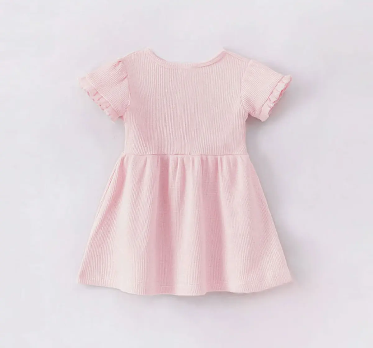 EdaMamma Sustainable Baby Girls Waffle Dress Set