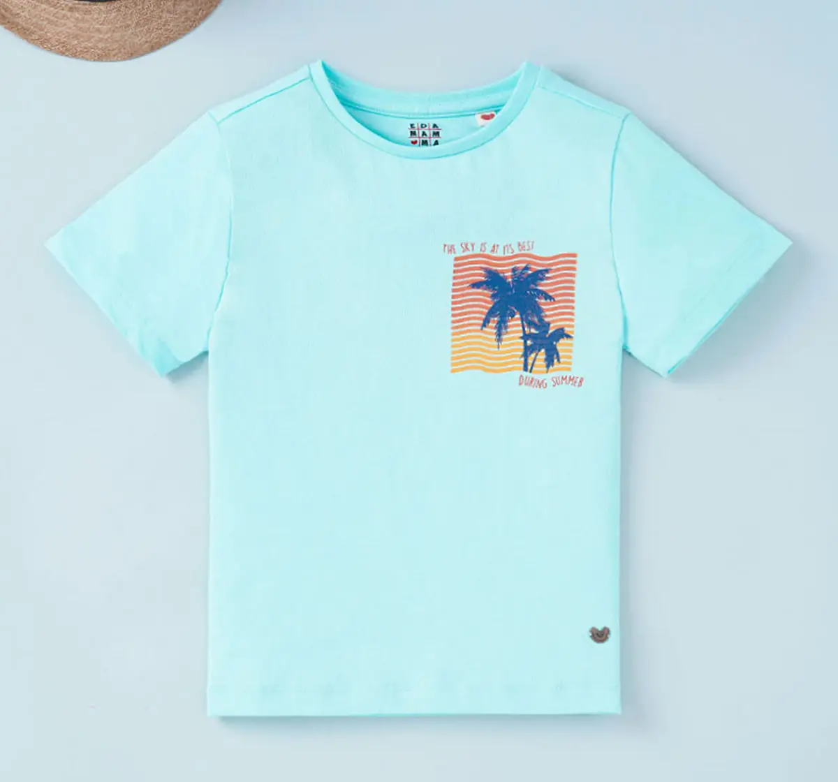 Ed-a-Mamma Sustainable Boys Side Chest Print Tee