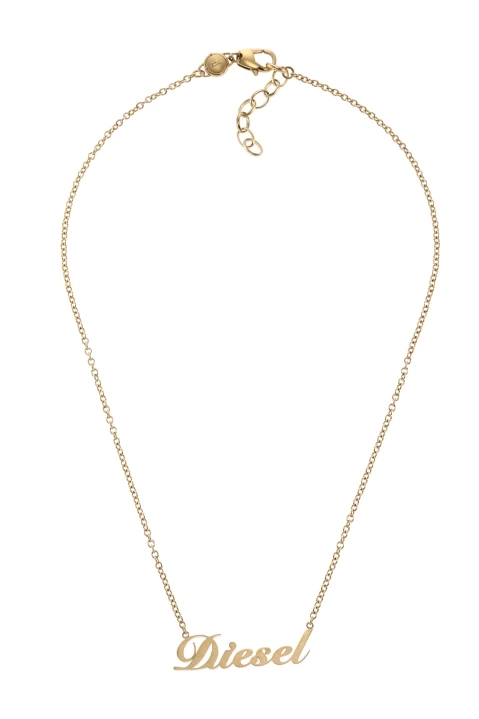 Diesel Steel Gold Necklace DX1372710