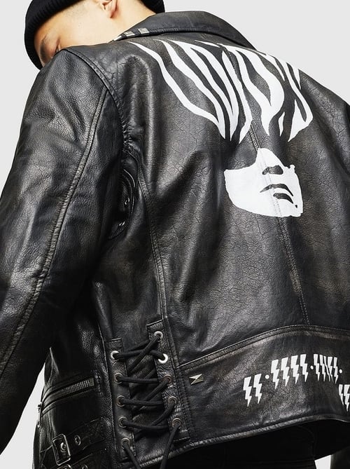 DIESEL ディーゼル L-Gotiv Giacca Leather Jacket レザー