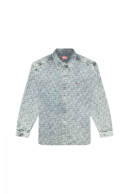 D-SIMPLY-OVER-SP Regular Blue Man Shirt 