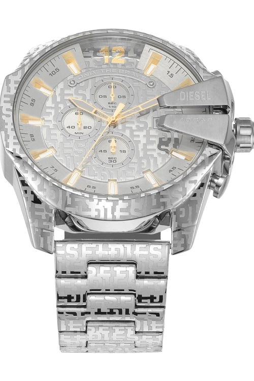 Diesel Mega Chief Silver Watch DZ4636