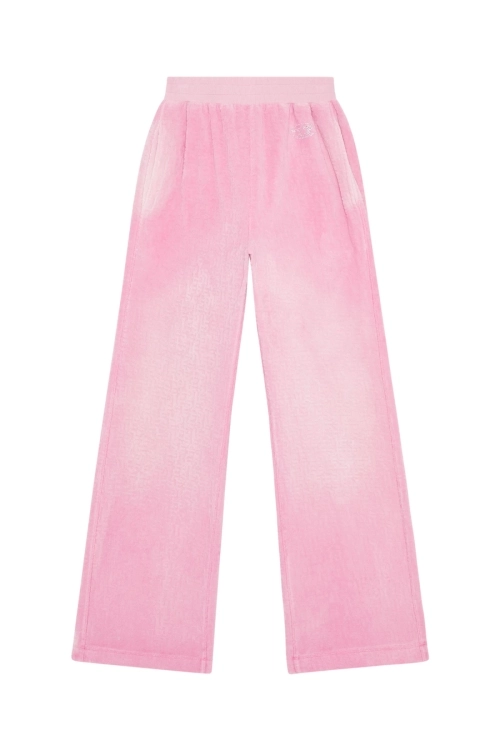 P-MUSE Pink Loose Printed Mid Rise Pants