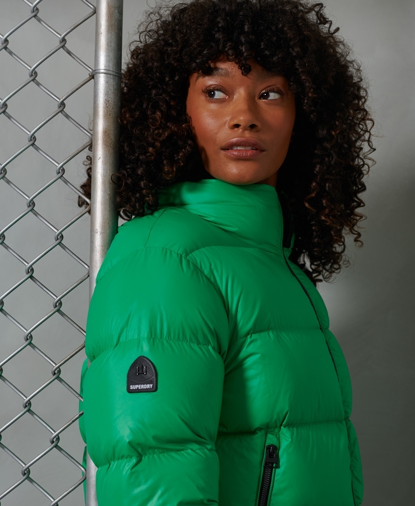 Buy SUPERDRY Green Solid Polyester Regular Mens Jacket | Shoppers Stop