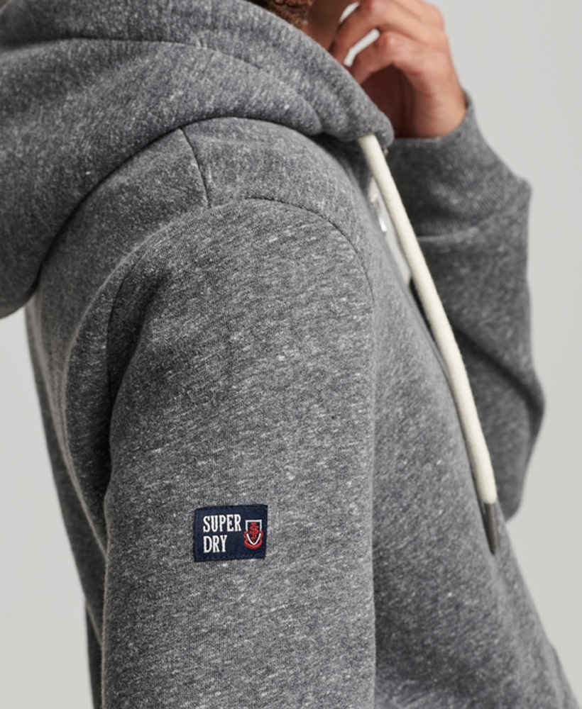 Superdry grey hoodie on sale mens