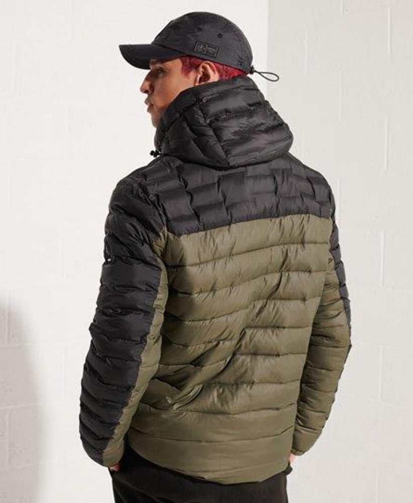 Superdry down radar sale mix quilted jacket