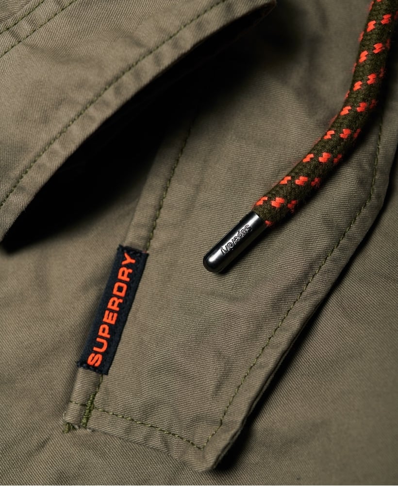 Superdry rookie clearance aviator patched parka