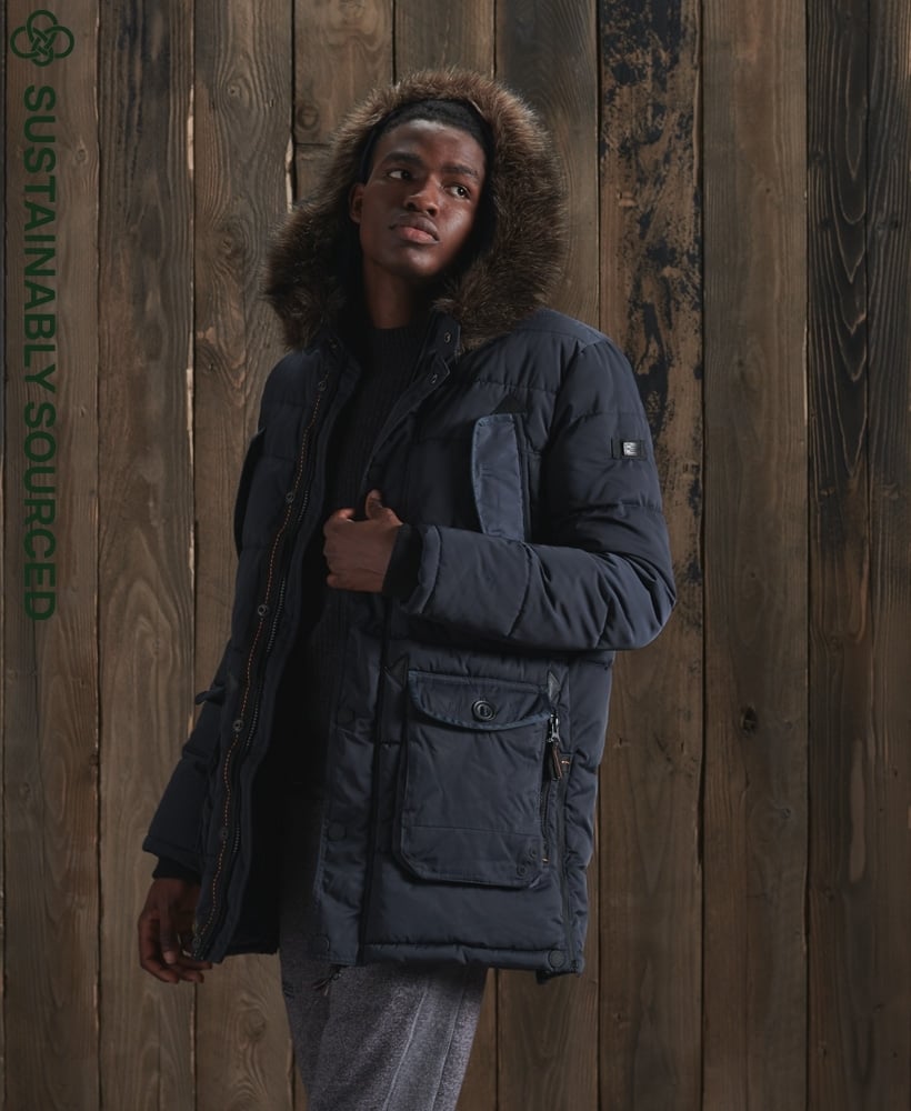 Superdry chinook jacket hot sale with faux fur trim